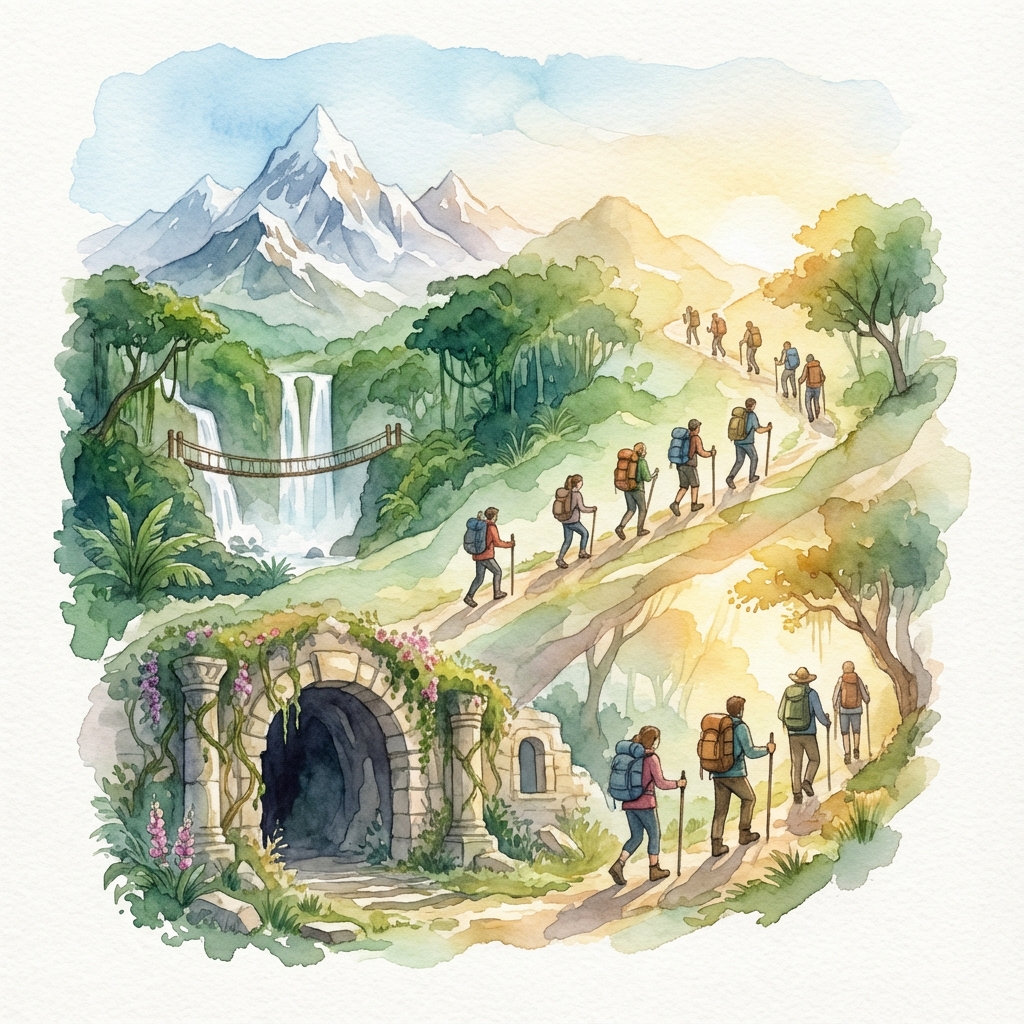 Adventure in watercolor