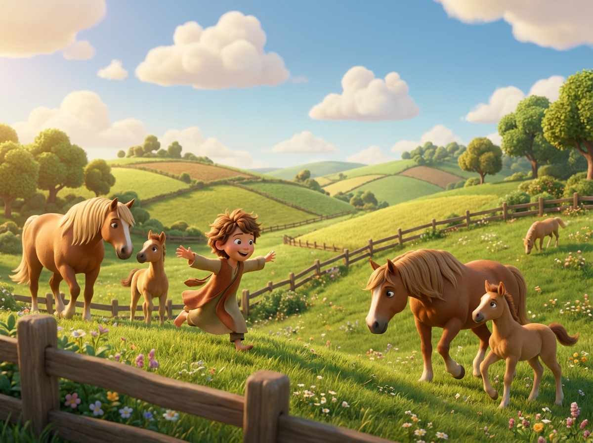 Horses in Pixar 3D